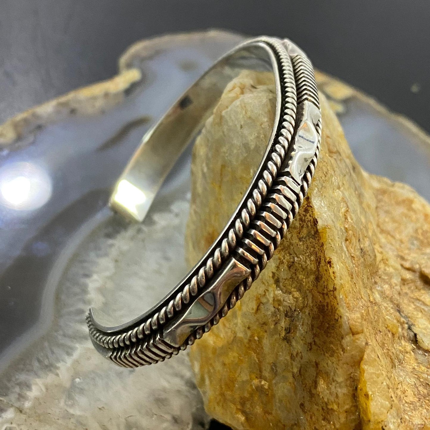 Artie Yellowhorse/Henry Chackee Native American Engraved Bracelet For Women