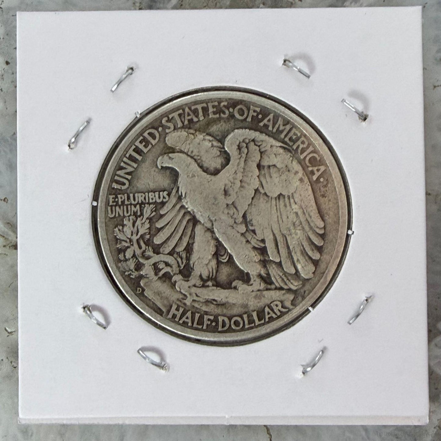 1941-D US Walking Liberty Half Dollar 90% Silver F-VF #20126-11