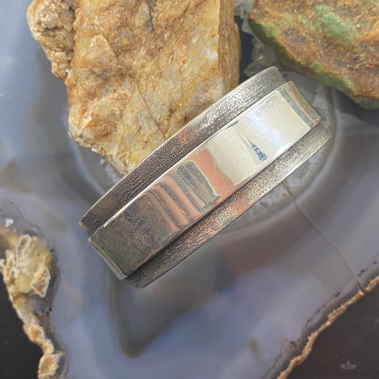 Tawney Cruz-Willie Vintage Sterling Silver Heavy Overlay Unisex Cuff Bracelet