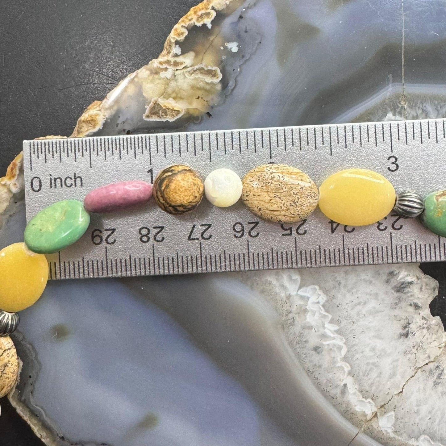 Carolyn Pollack Sterling Silver Multi Pastel Gemstone Beaded Necklace For Women