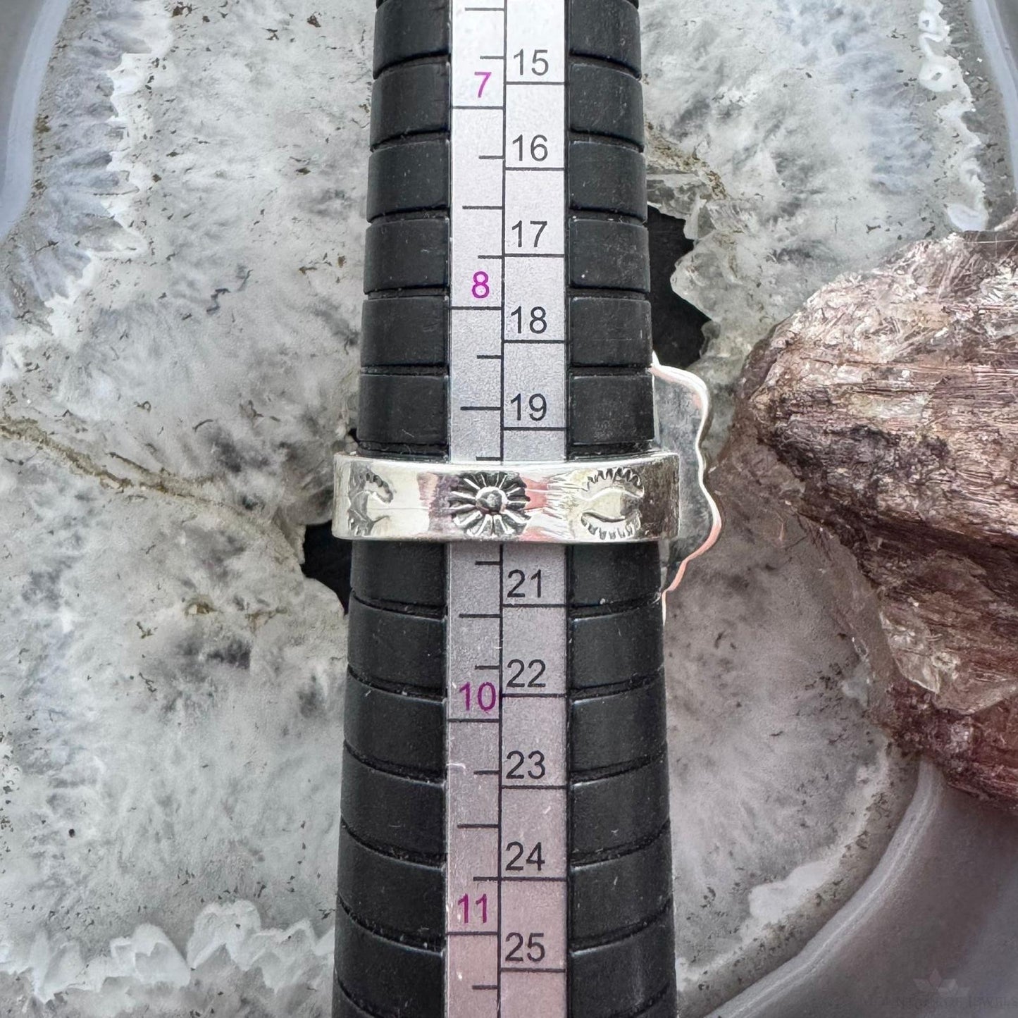 Sterling Silver Southwestern Style Composite Turquoise Cluster Ring For Women