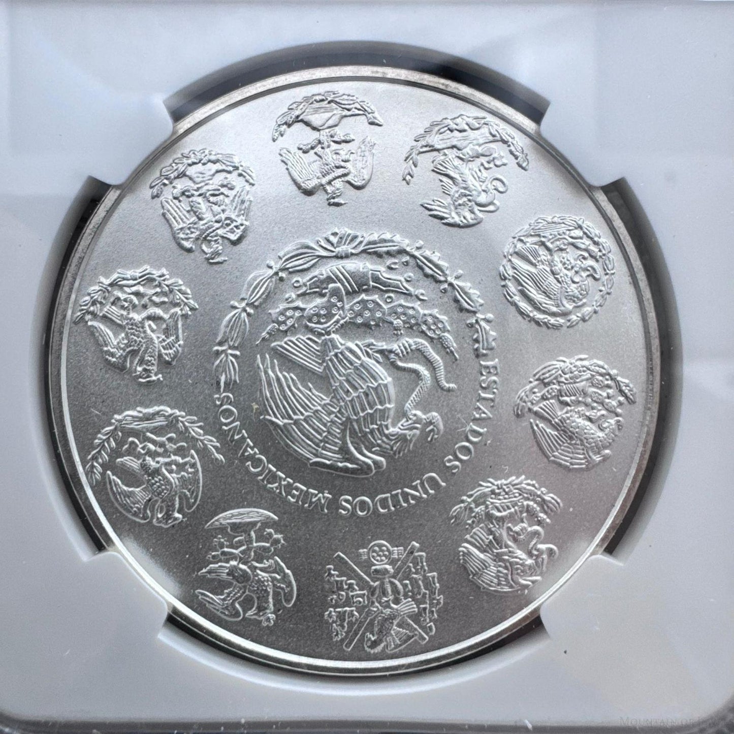 2011 Mexico One Ounce .999 Fine Silver NGC MS69 #013 SOME TONNING