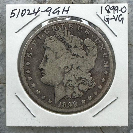 1899-O US 90% Morgan Silver Dollar G-VG #51024-9GH