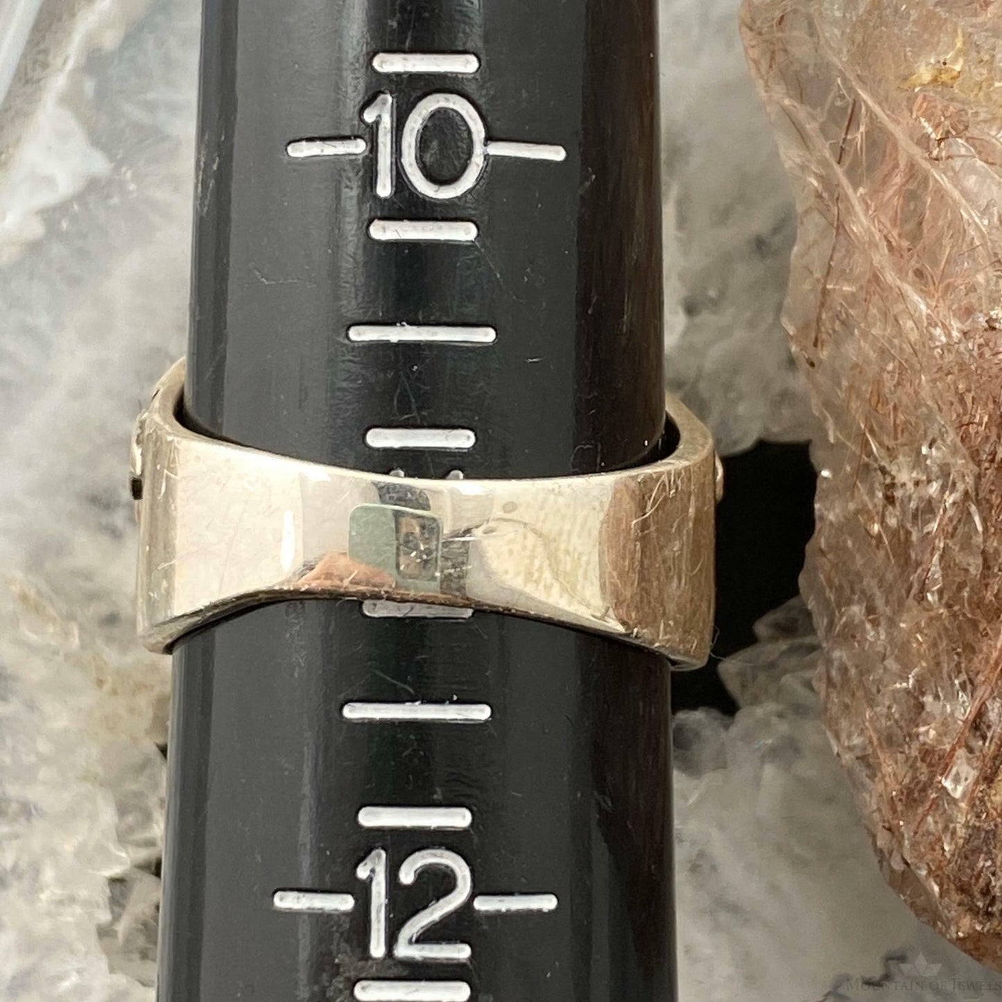 Sterling Silver Skull With Flower Ring Size10,11 For Men Rock N Roll / Biker