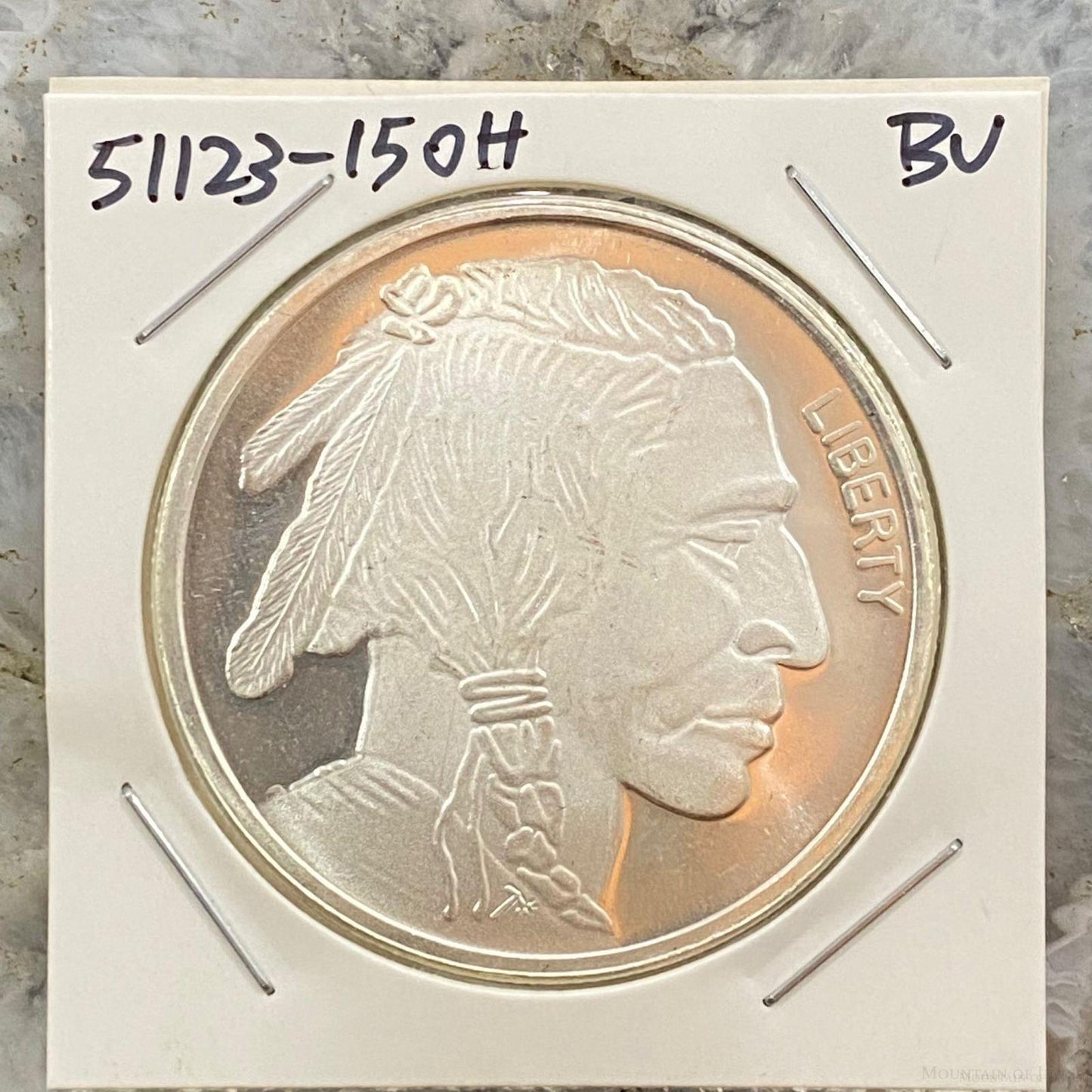 1.0 Ozt US Indian Head Design .999 Fine Silver BU #51123-15OH