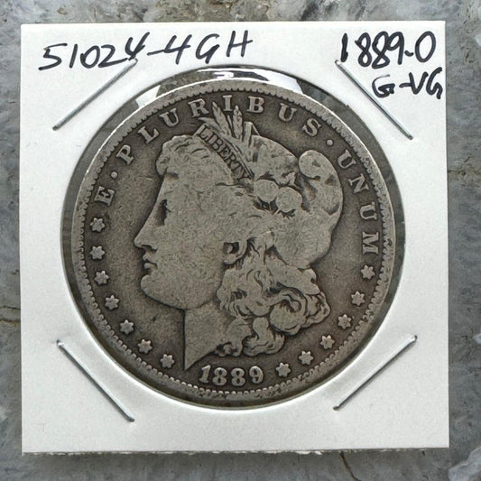 1889-O US 90% Morgan Silver Dollar G-VG #51024-4GH