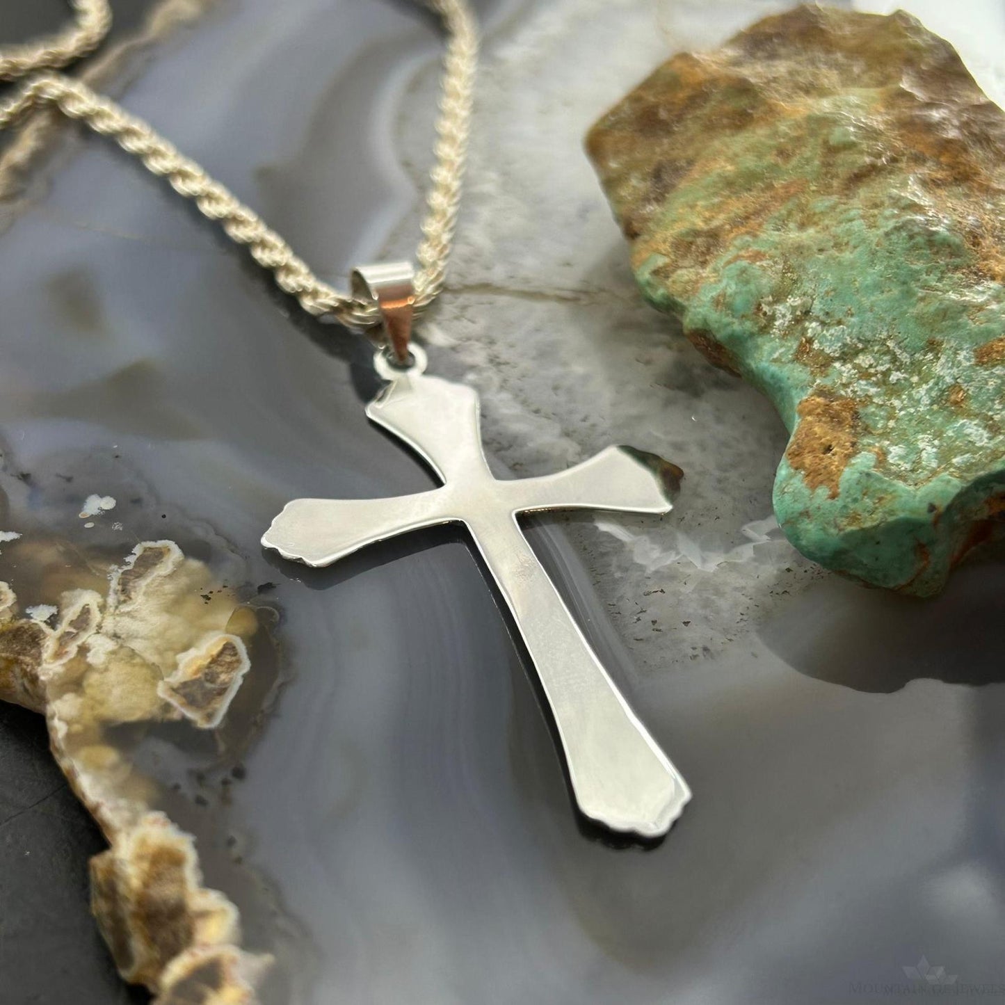 Sterling Silver Fashion Unisex Cross Pendant