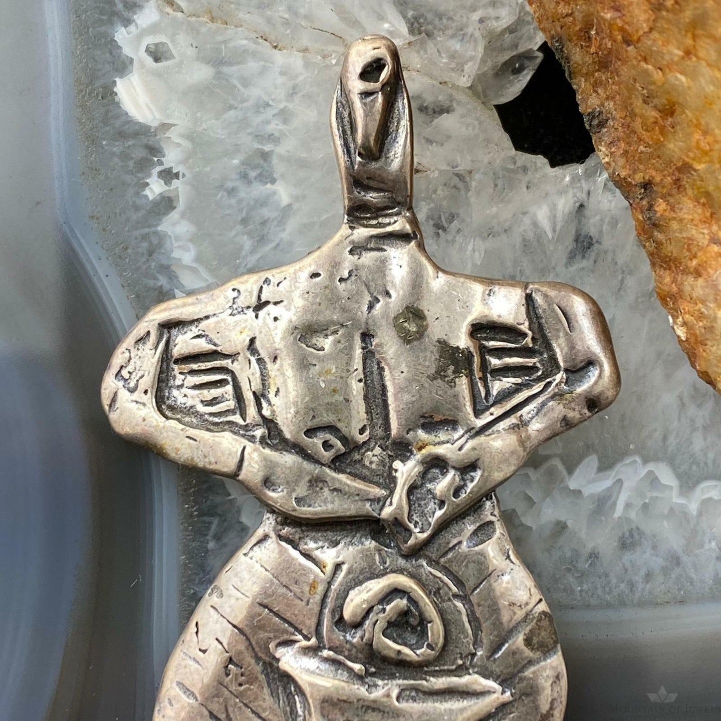 Silver Women Figure Artistic Unique Brooch