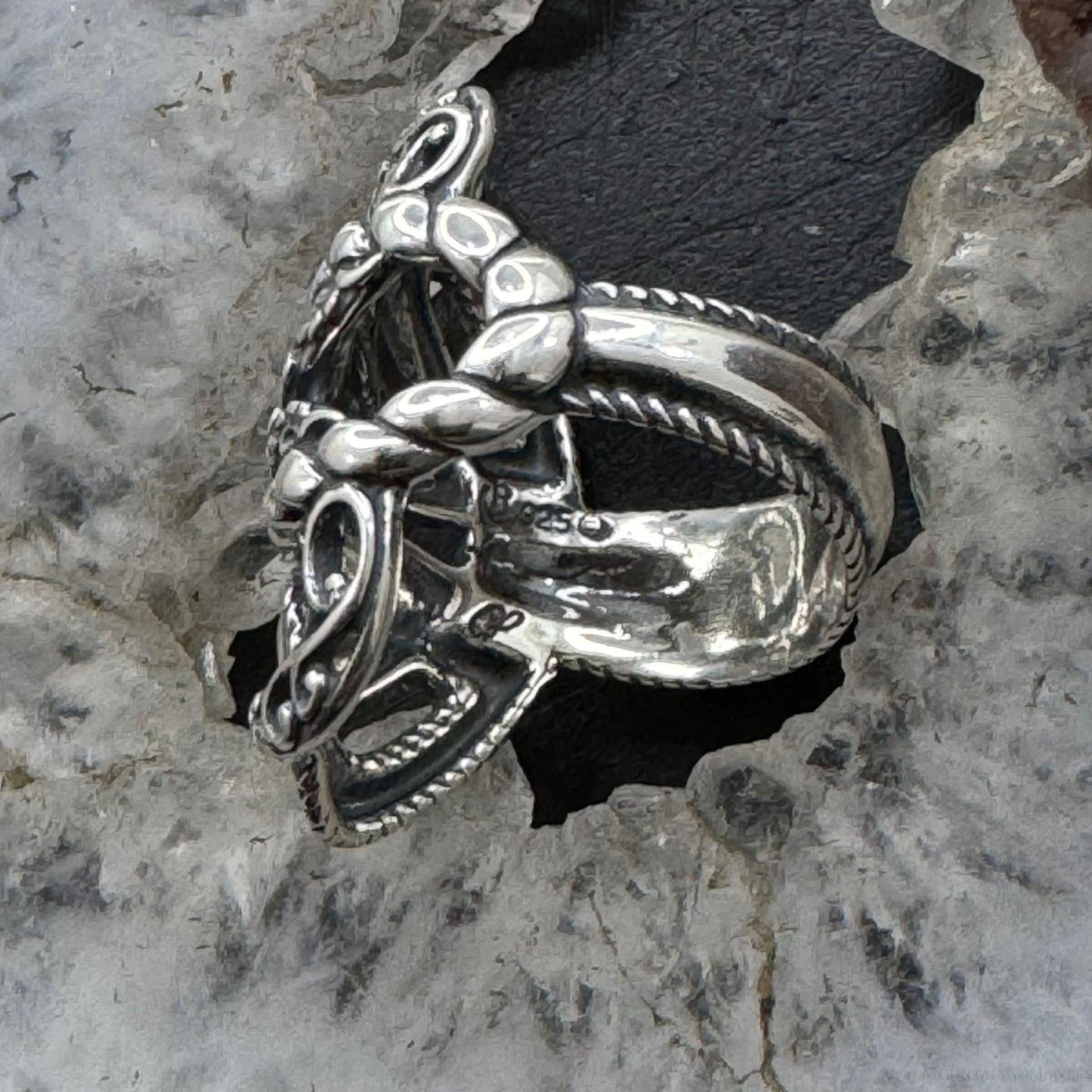 Carolyn Pollack Sterling Silver Swirly Decorated Ring For Women w/Size Variety