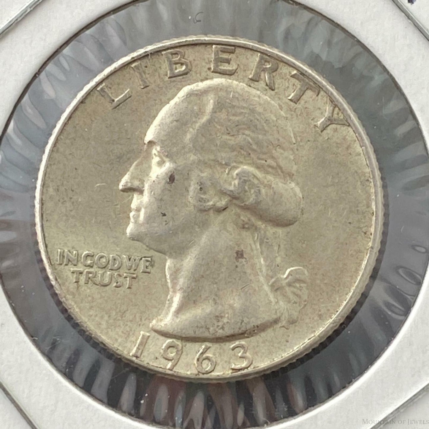 1963-D Washington Silver Quarter 90% Collectible VF-EF Coin #92820-34