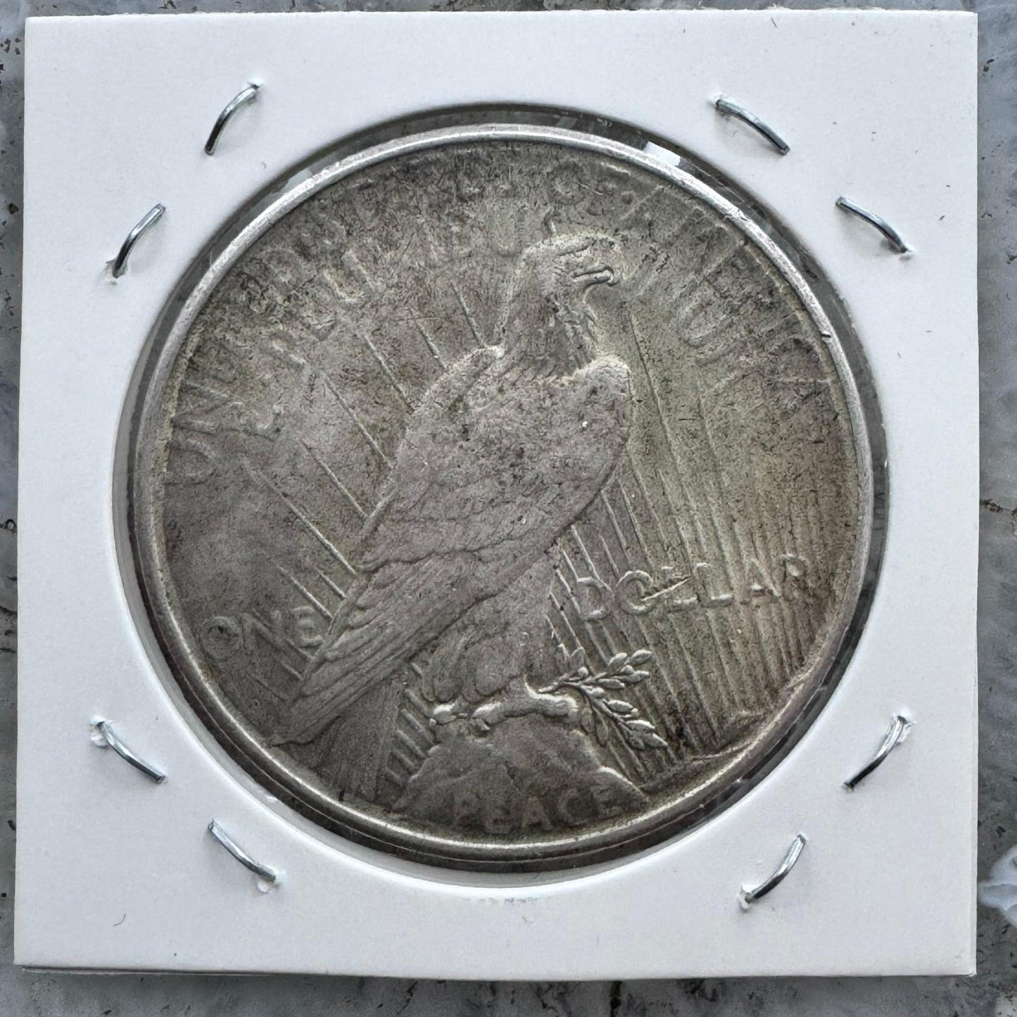 1926-D US 90% Peace Silver Dollar VG-F #102924-2GP