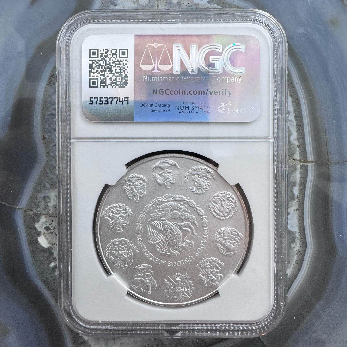 2011 Mexico Libertad One Ounce .999 Fine Silver NGC MS68 #008 Brown Label