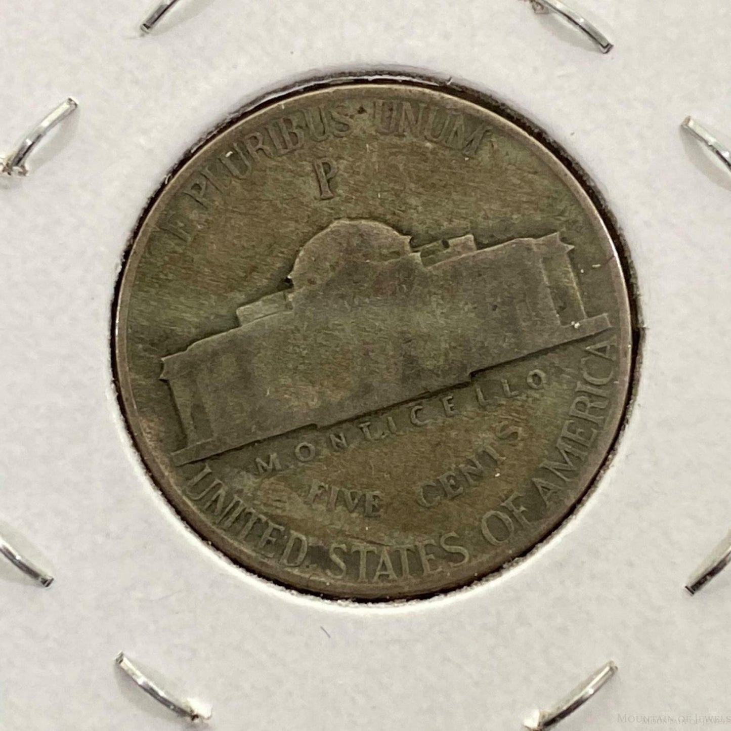 1944-P US Wartime Jefferson (1942-1945) 5 Cent 35% Silver G-VG Collect 122321-7