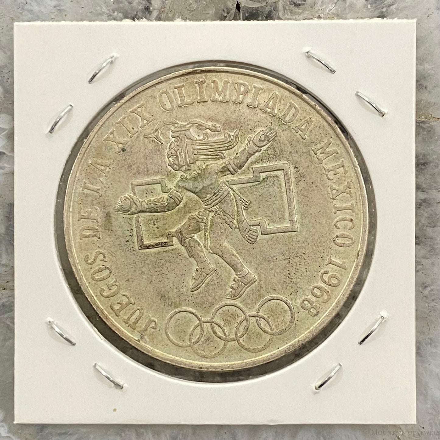 1968 Mexico 25 Pesos .720 Silver Olympic Games VF Collectible Coin #42122-2