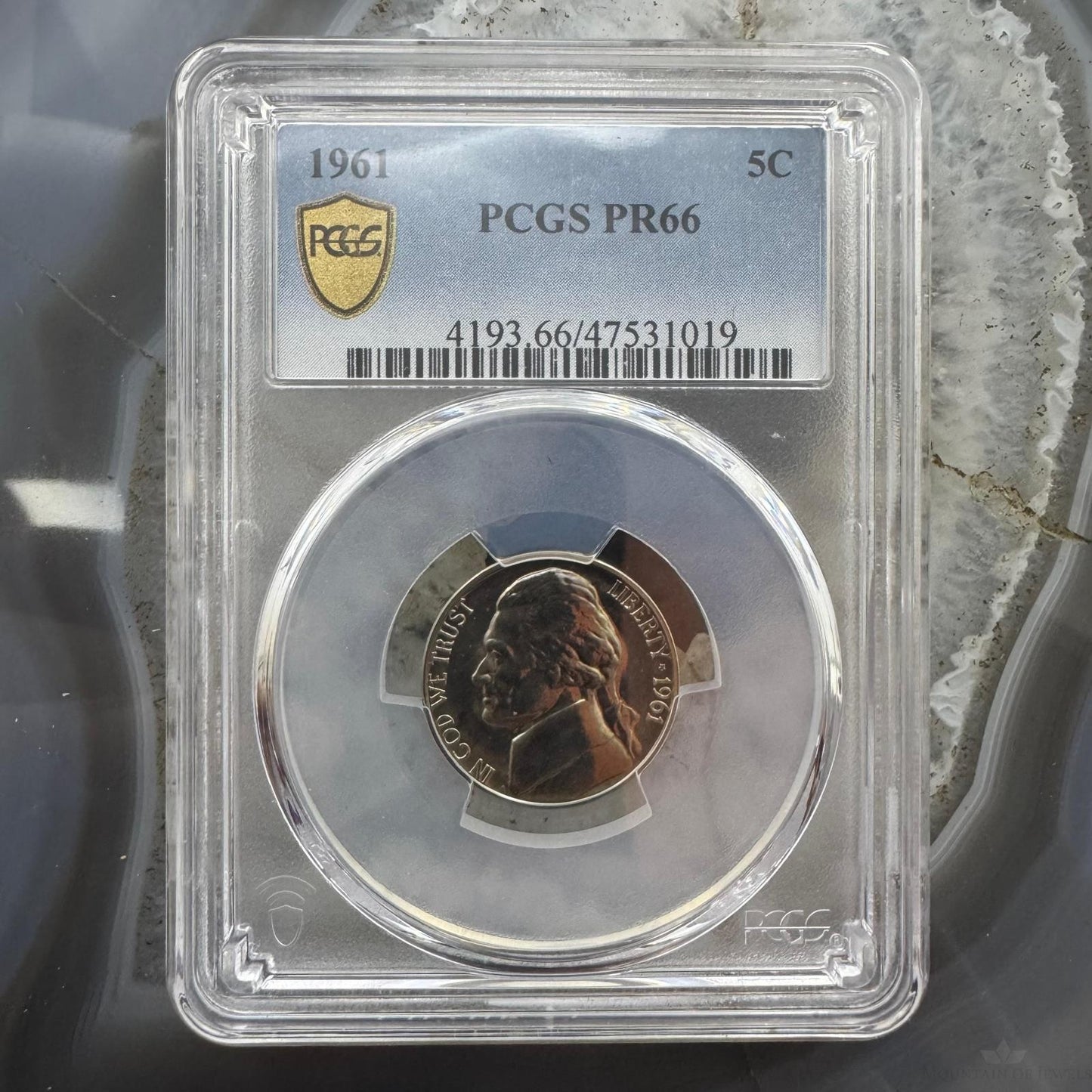1961 US 5 Cents PCGS PR66 #019