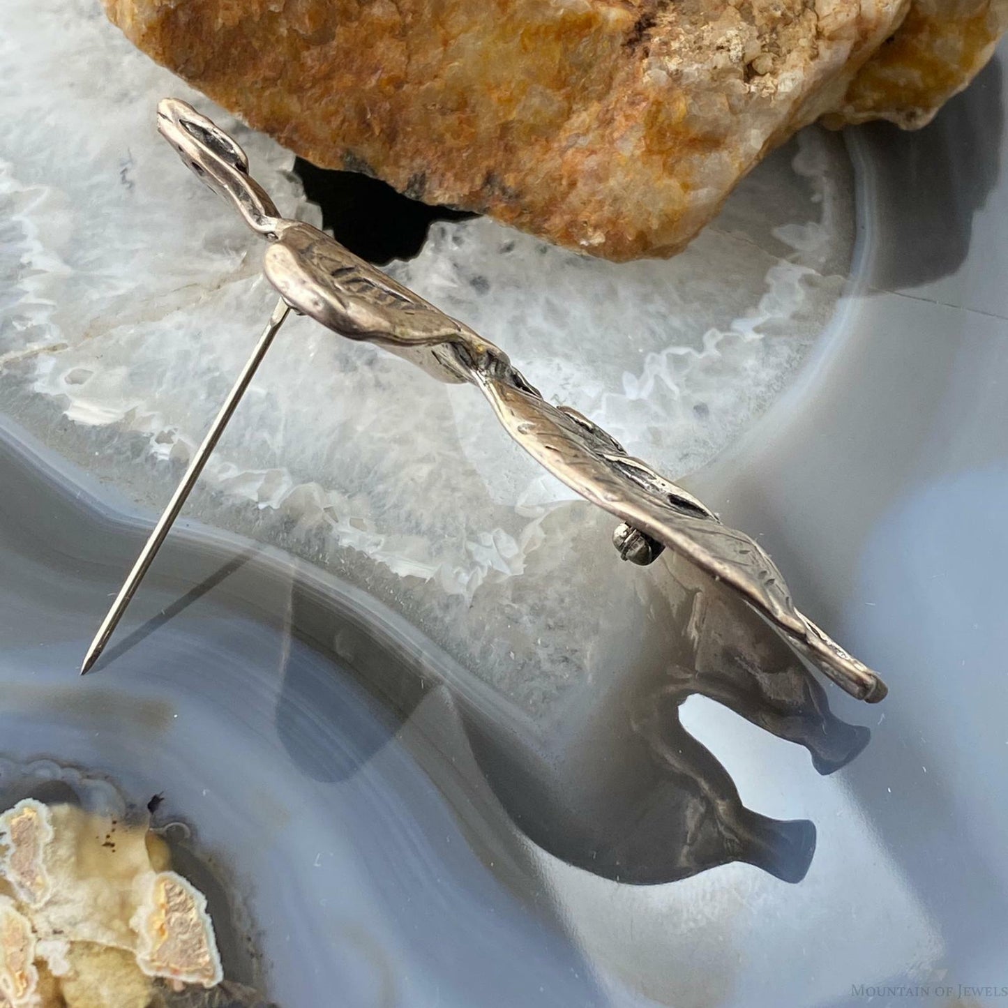 Silver Women Figure Artistic Unique Brooch