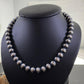 Navajo Pearl Beads 10 mm Sterling Silver Necklace Length 18" For Women