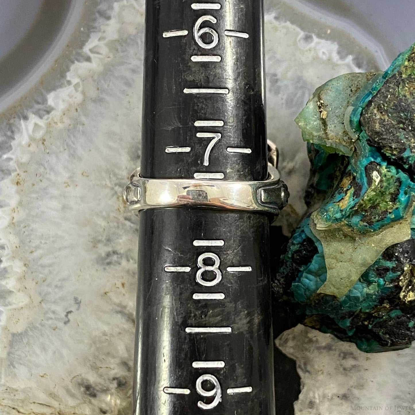 Carolyn Pollack Southwestern Style Sterling Shield Turquoise Ring Variety of Sz