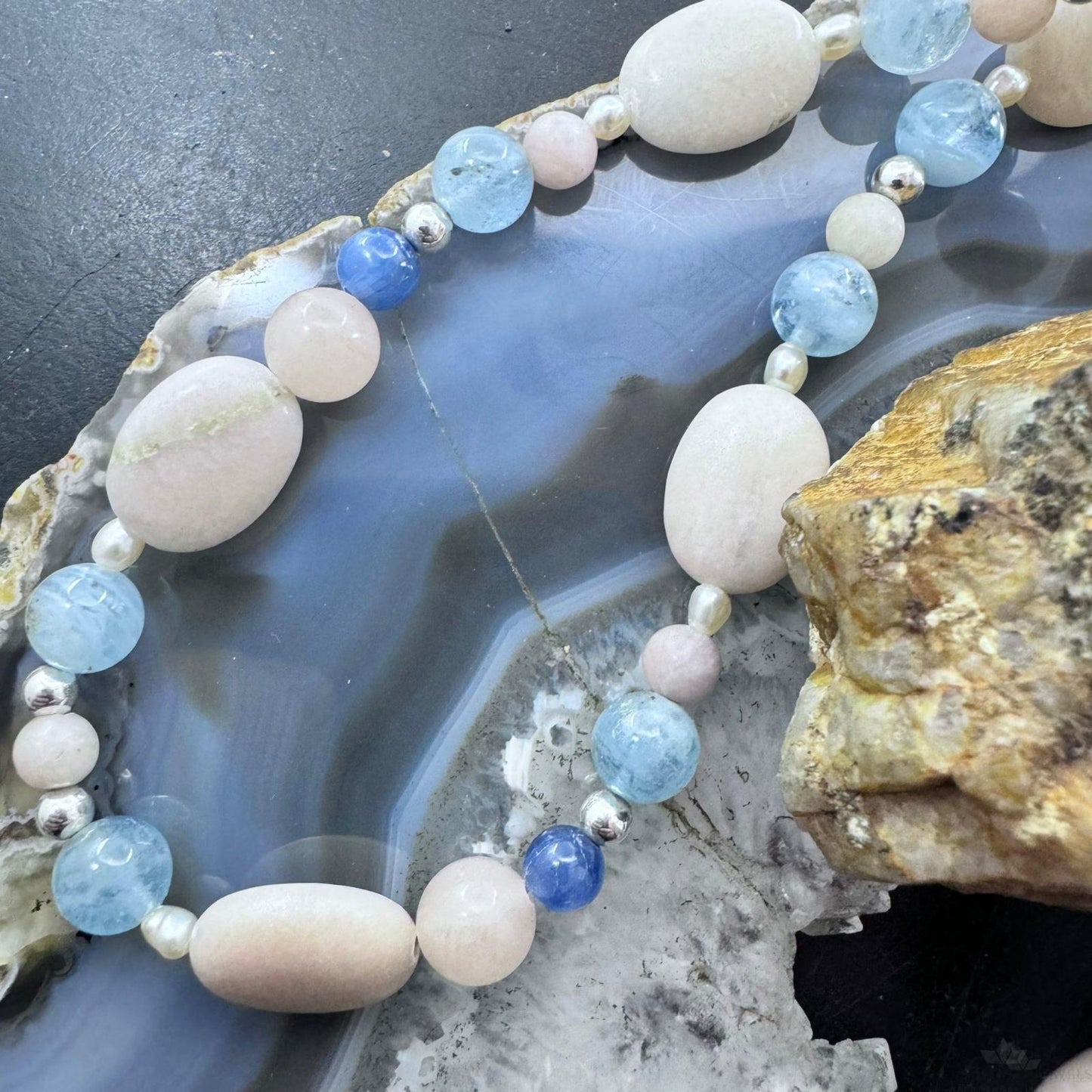 Carolyn Pollack Sterling Silver Beach Tone Multi Gemstone 23" Necklace For Women