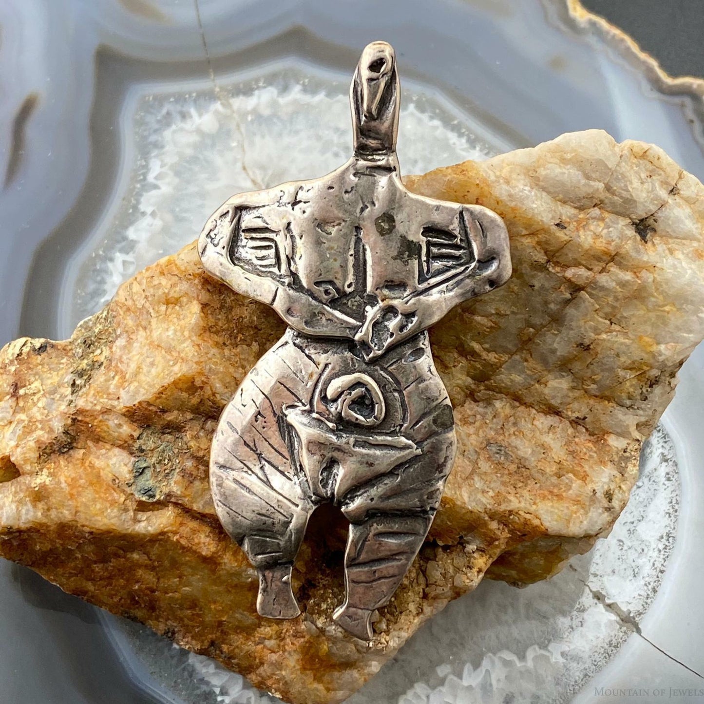 Silver Women Figure Artistic Unique Brooch