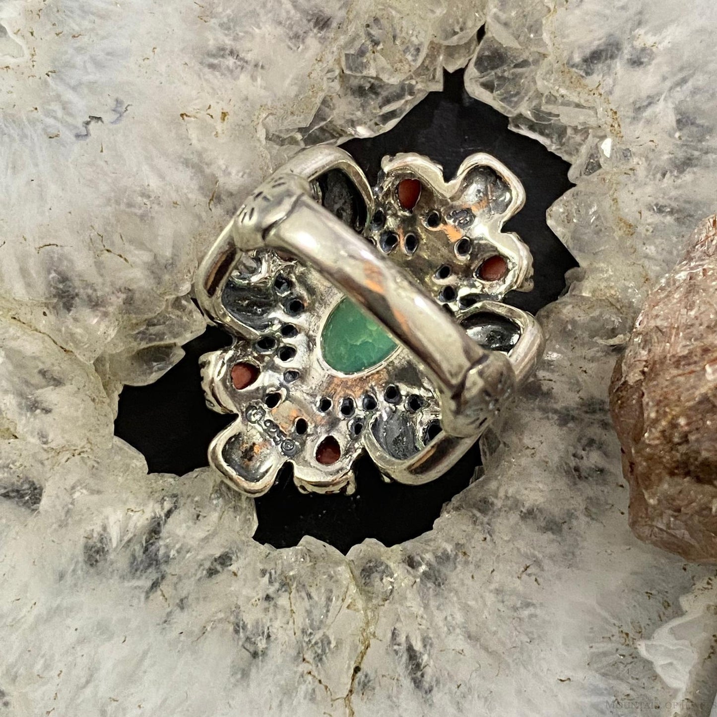Carolyn Pollack Sterling Silver Multistone Oval Cluster Ring, Variety of Sizes