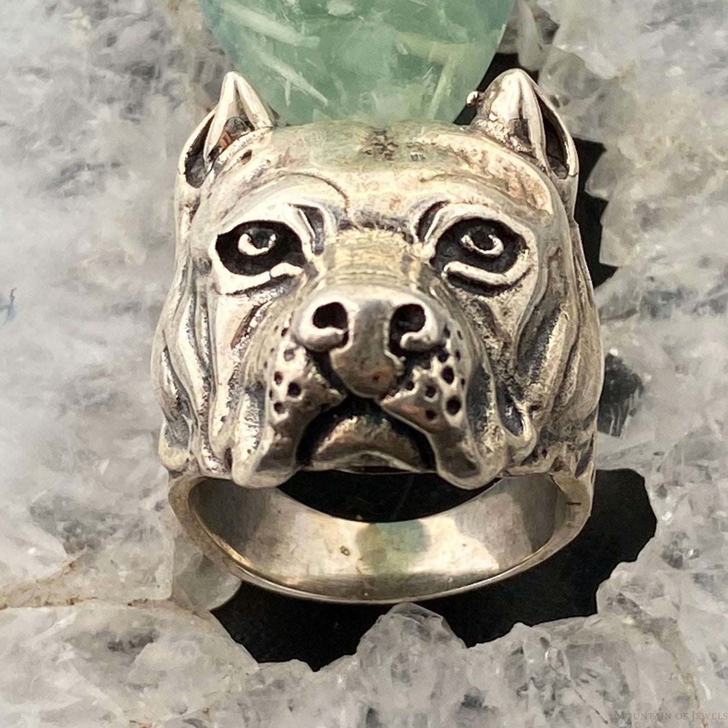 Sterling Silver Dog Ring Size 8.5 For Men/Women 22 grams