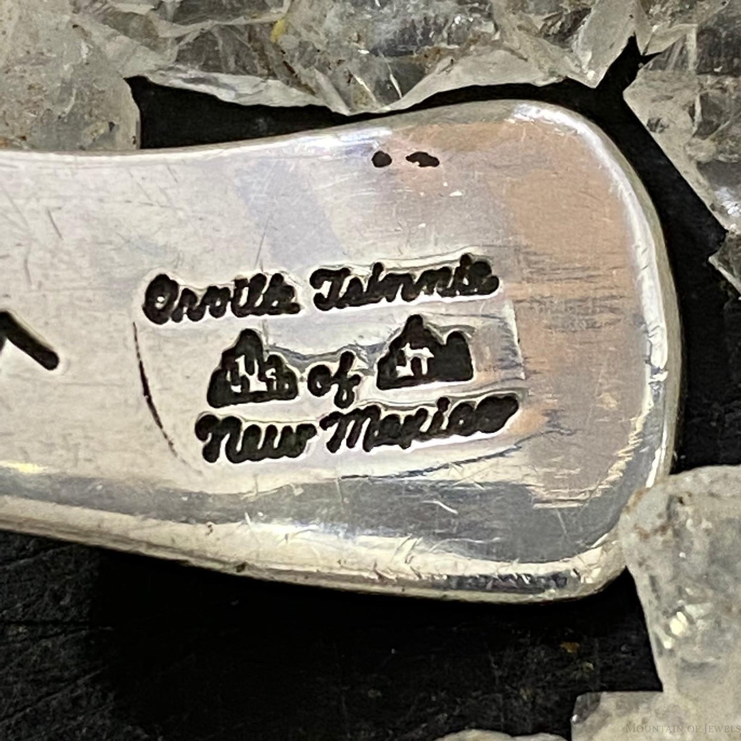 Orville Tsinnie Vintage Native American Sterling Carinated Bracelet For Women