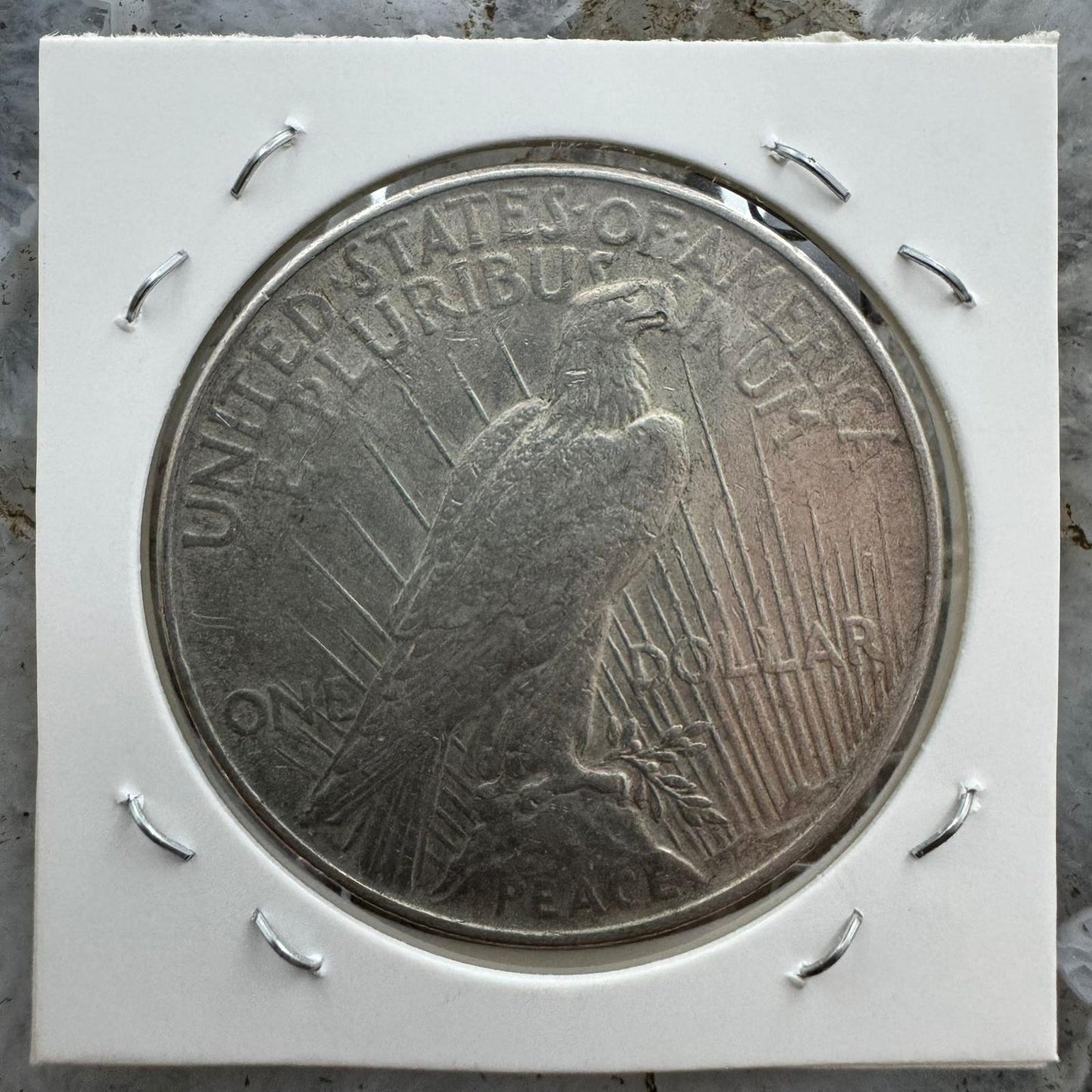 1922 US 90% Peace Silver Dollar F-VF #71625-2GP