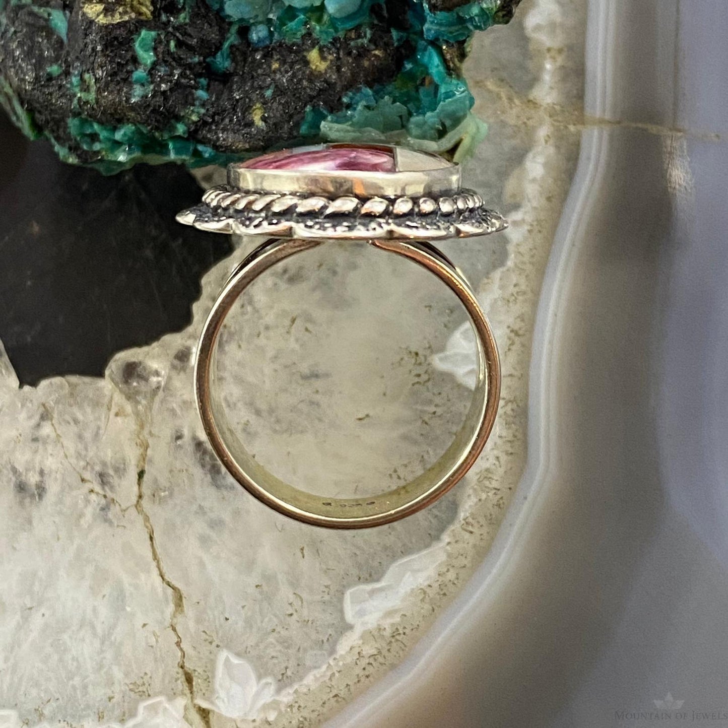Carolyn Pollack Southwestern Style Sterling Multistone Inlay Ring Size 5.5 and 8
