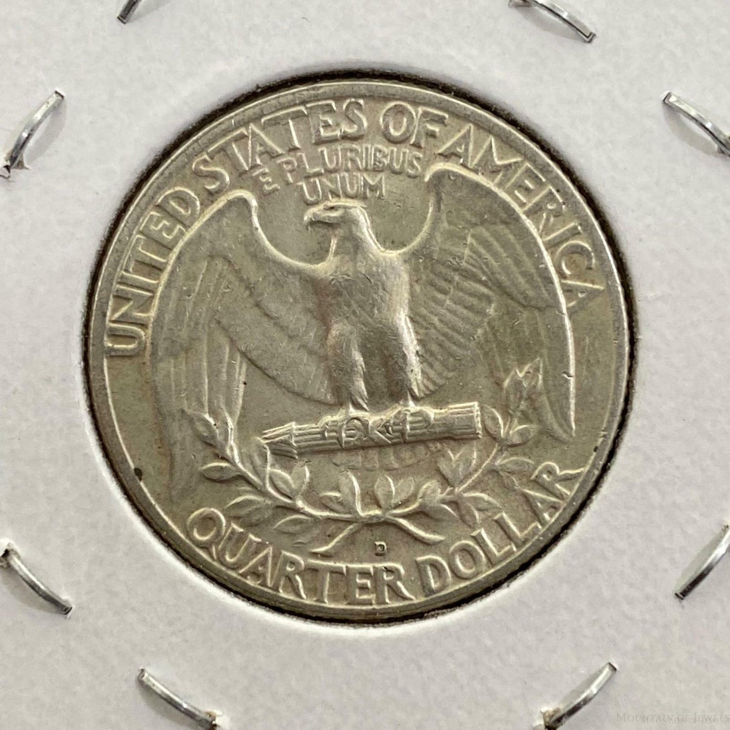 1962-D US Washington Quarter Dollar Coin .900 Silver VF-EF #122221-10