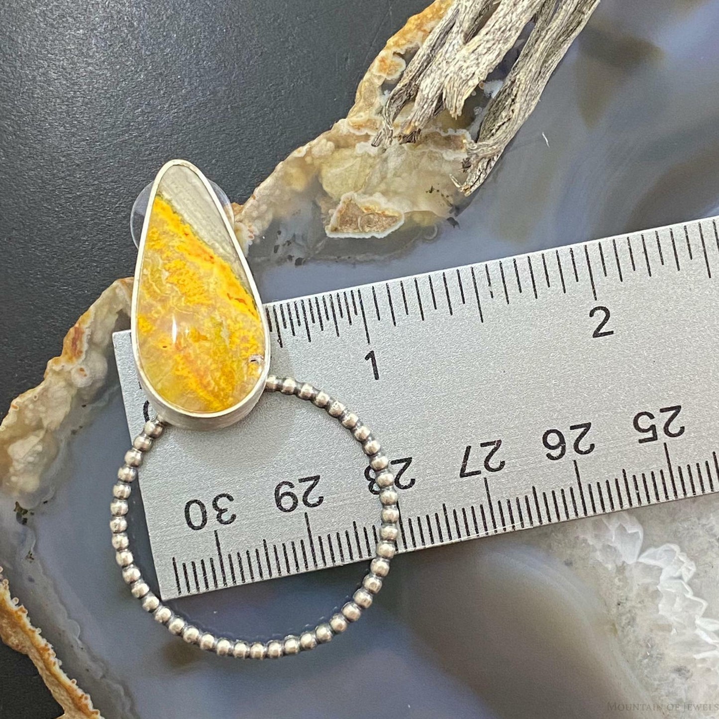 Sterling Silver Bumblebee Jasper w/ Hoop Post Earrings For Women