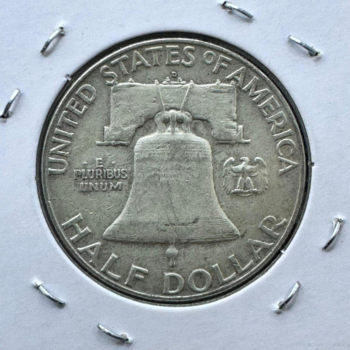 1962-D US Franklin Half Dollar .900 Silver VF-XF #60124-9E