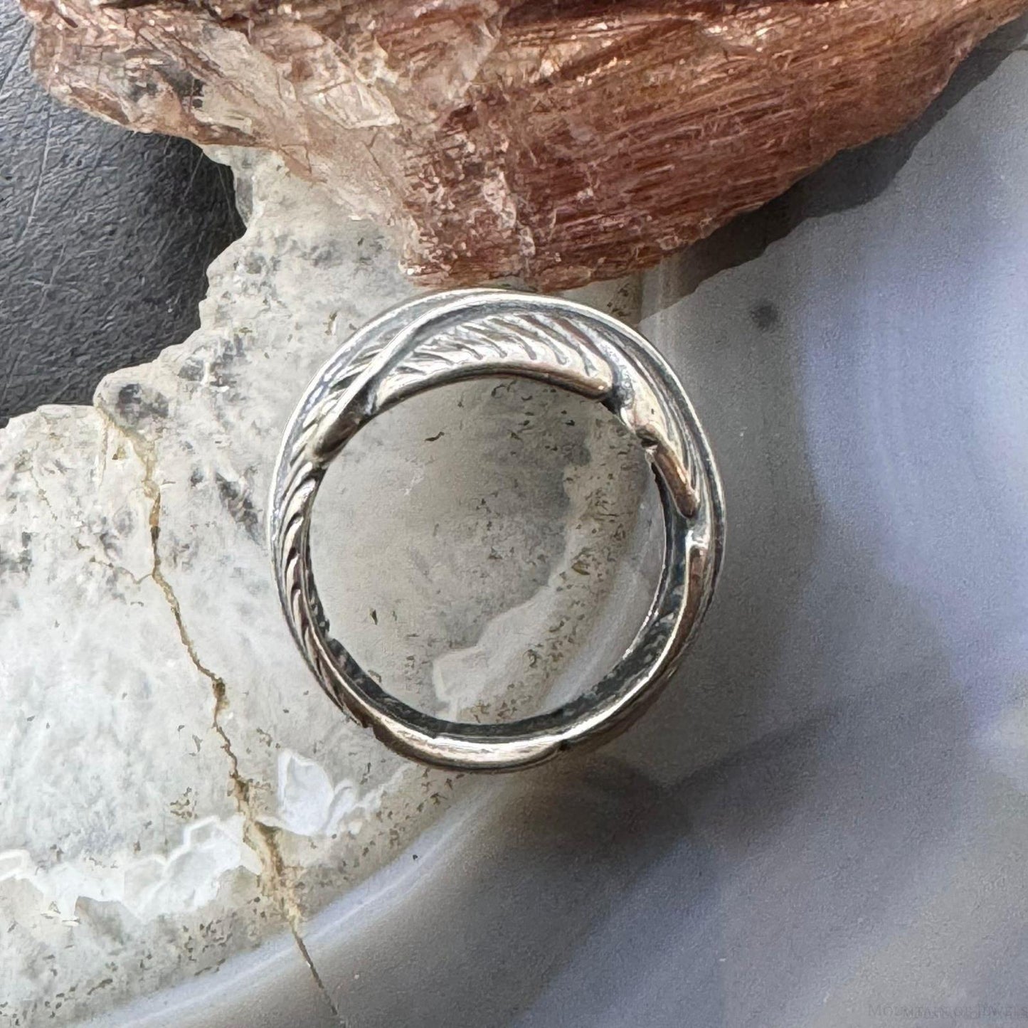 Carolyn Pollack Sterling Silver Wrap Around Feather Ring For Women with Size Variety