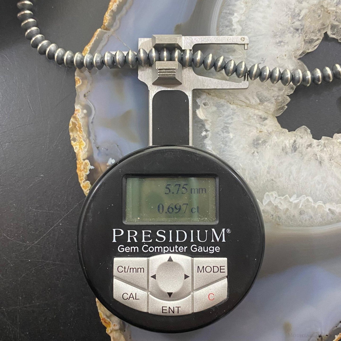 Navajo Pearl Saucer Beads 6 mm Sterling Silver Necklace 20" For Women