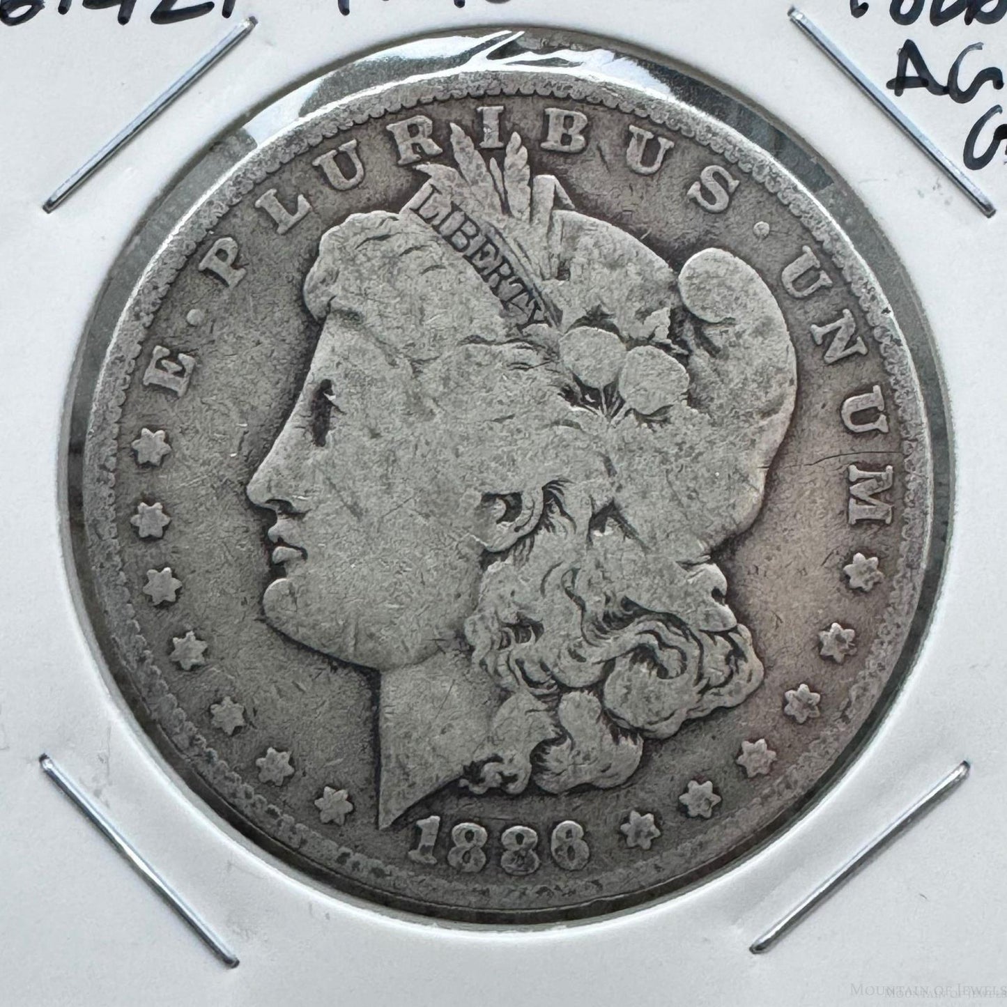 1886 US 90% Morgan Silver Dollar AG-G #61424-11GO