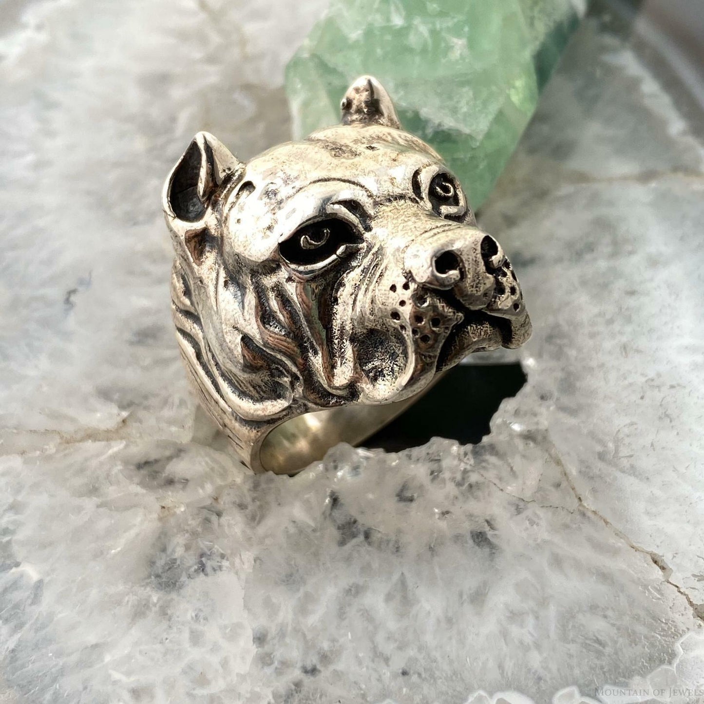 Sterling Silver Dog Ring Size 8.5 For Men/Women 22 grams