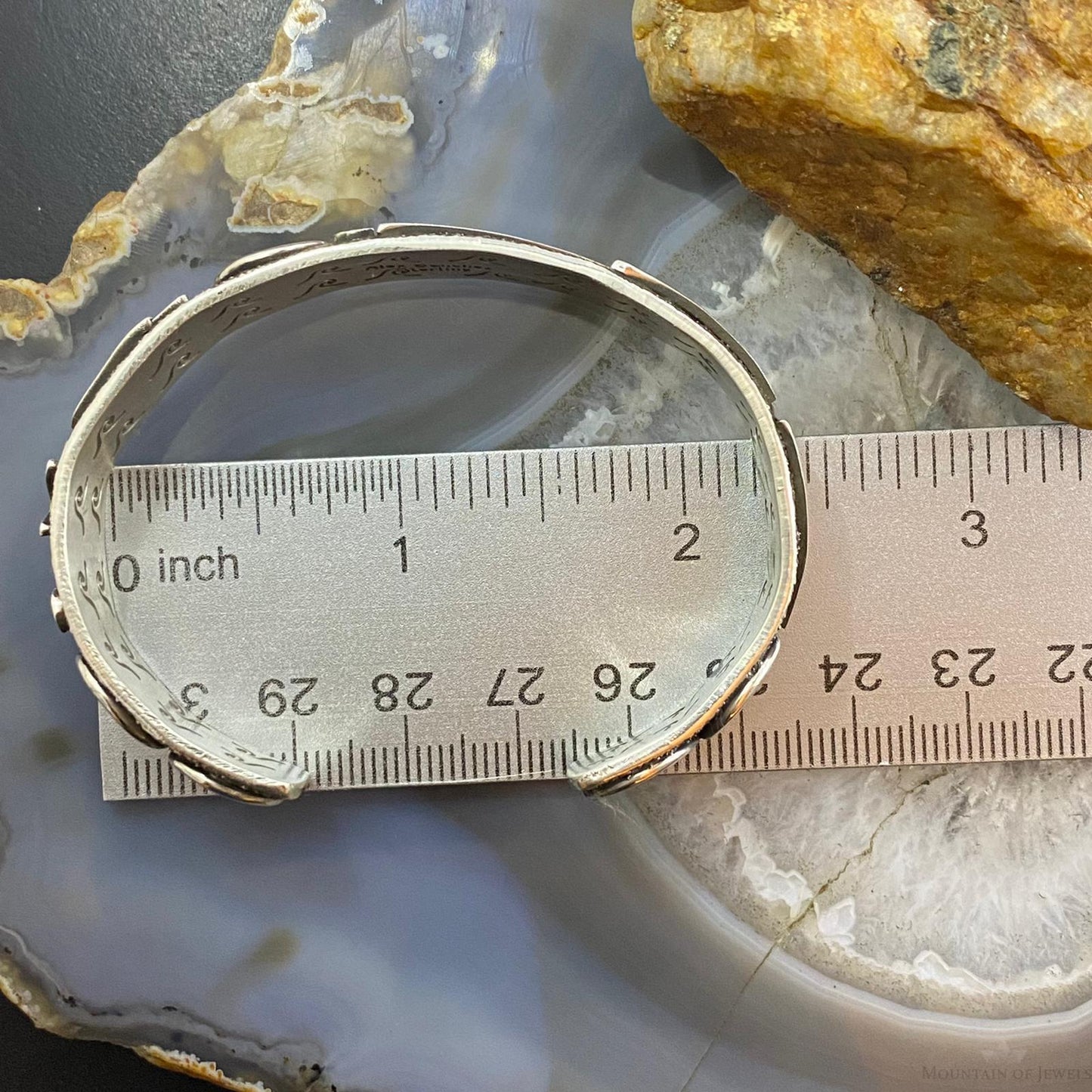 Alex Sanchez Native American Sterling Silver Petroglyph Bracelet For Women #4