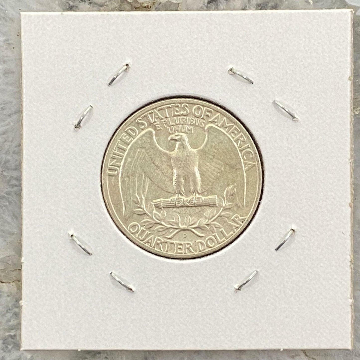 1964-D US Washington Quarter Dollar Coin .900 Silver BU #122221-16