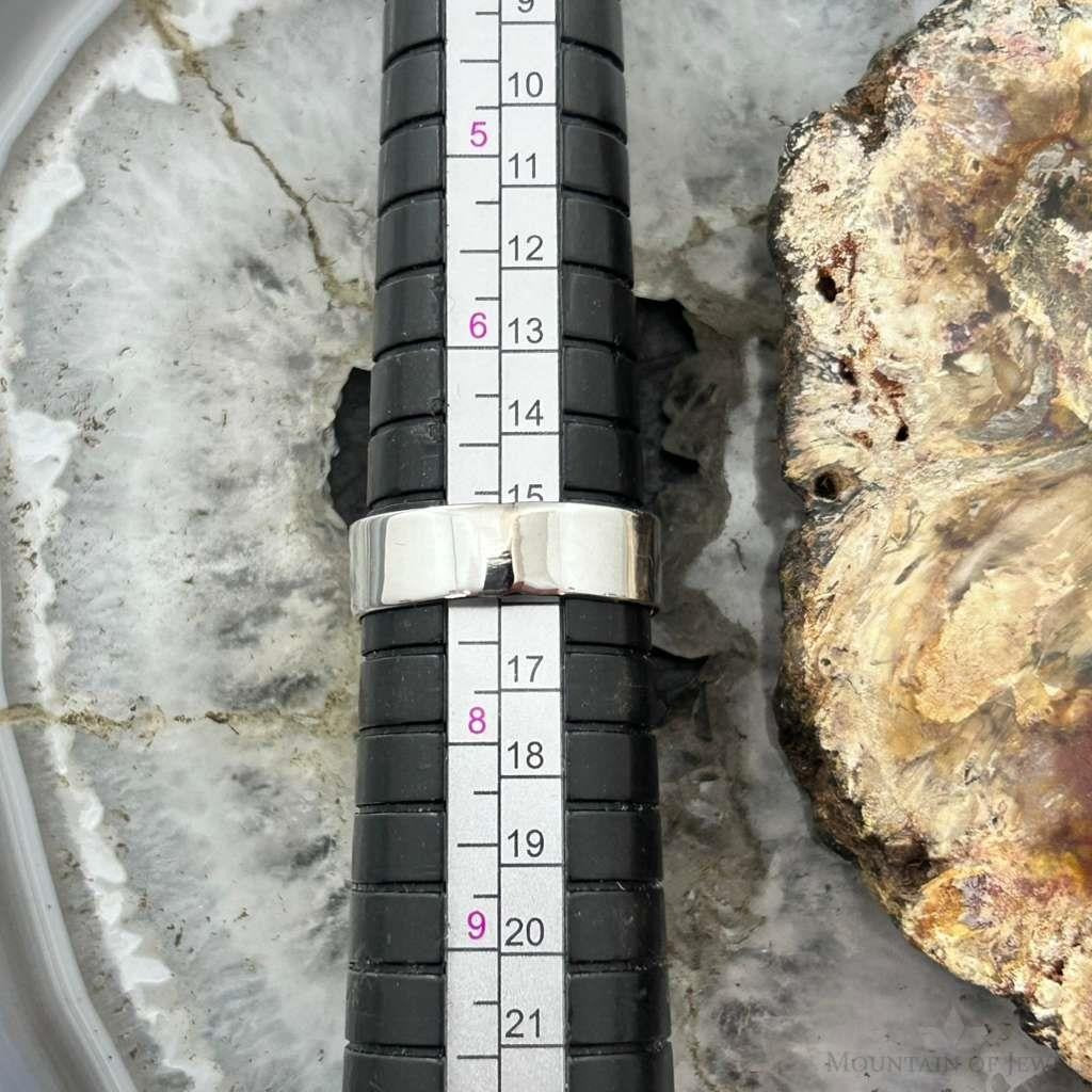 Sterling Silver Southwestern Style Square Shattuckite Ring Size 7.25 For Women