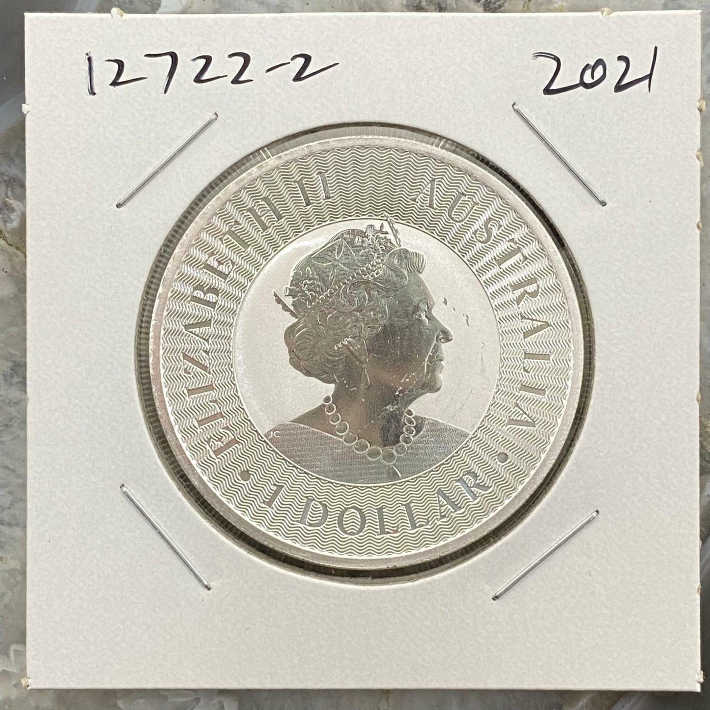 2021 1.0 Ounce .9999 Fine Silver Australian Kangaroo BU #12722-2