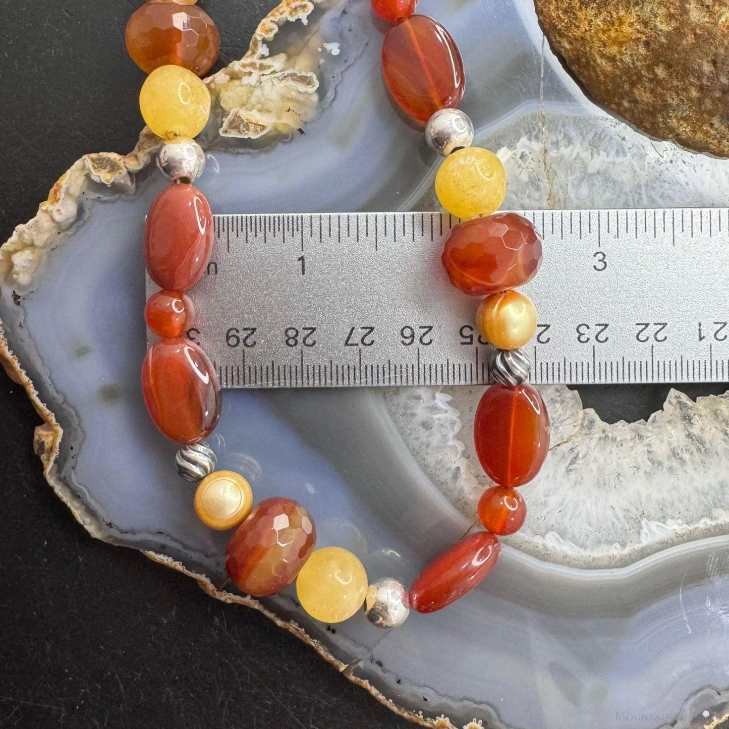Carolyn Pollack Sterling Silver Adjustable Multi Gemstone Beaded Necklace For Women
