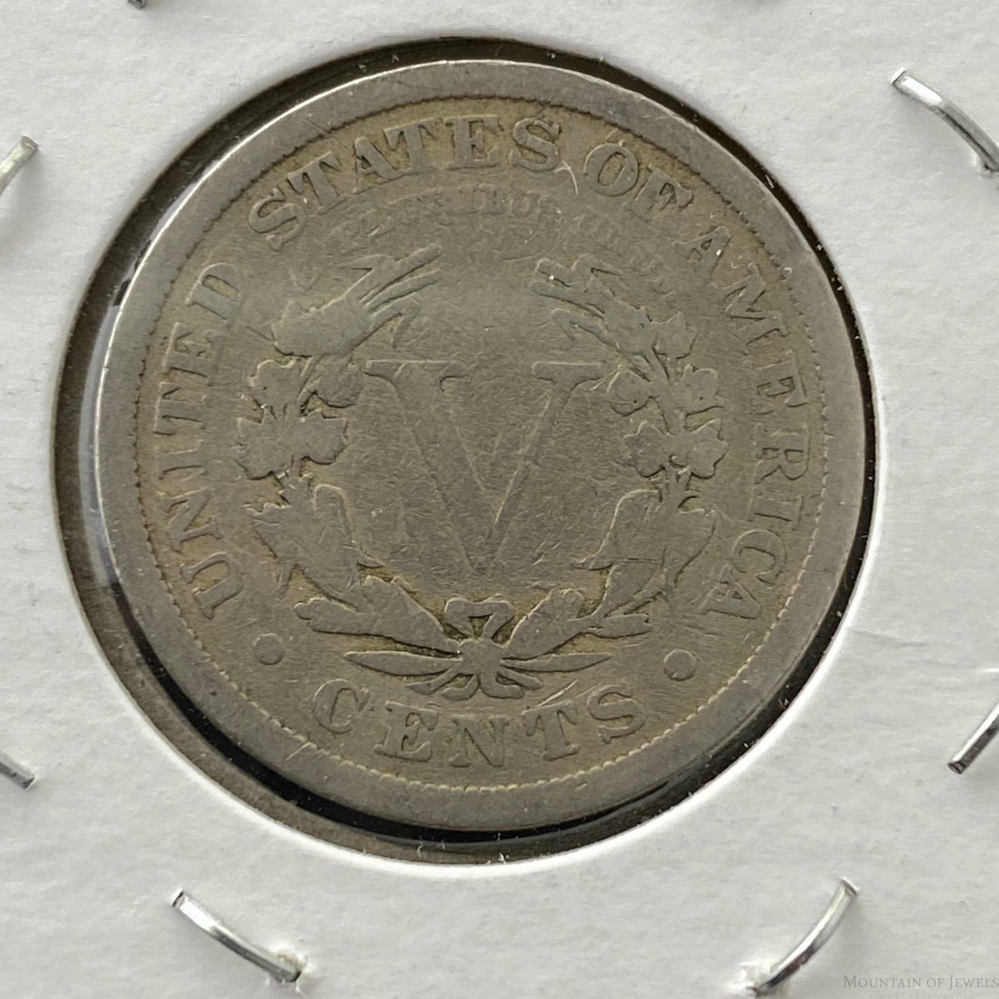 1912 US 5 Cents Liberty Head Nickel Antique Collectible Coin #92920-12