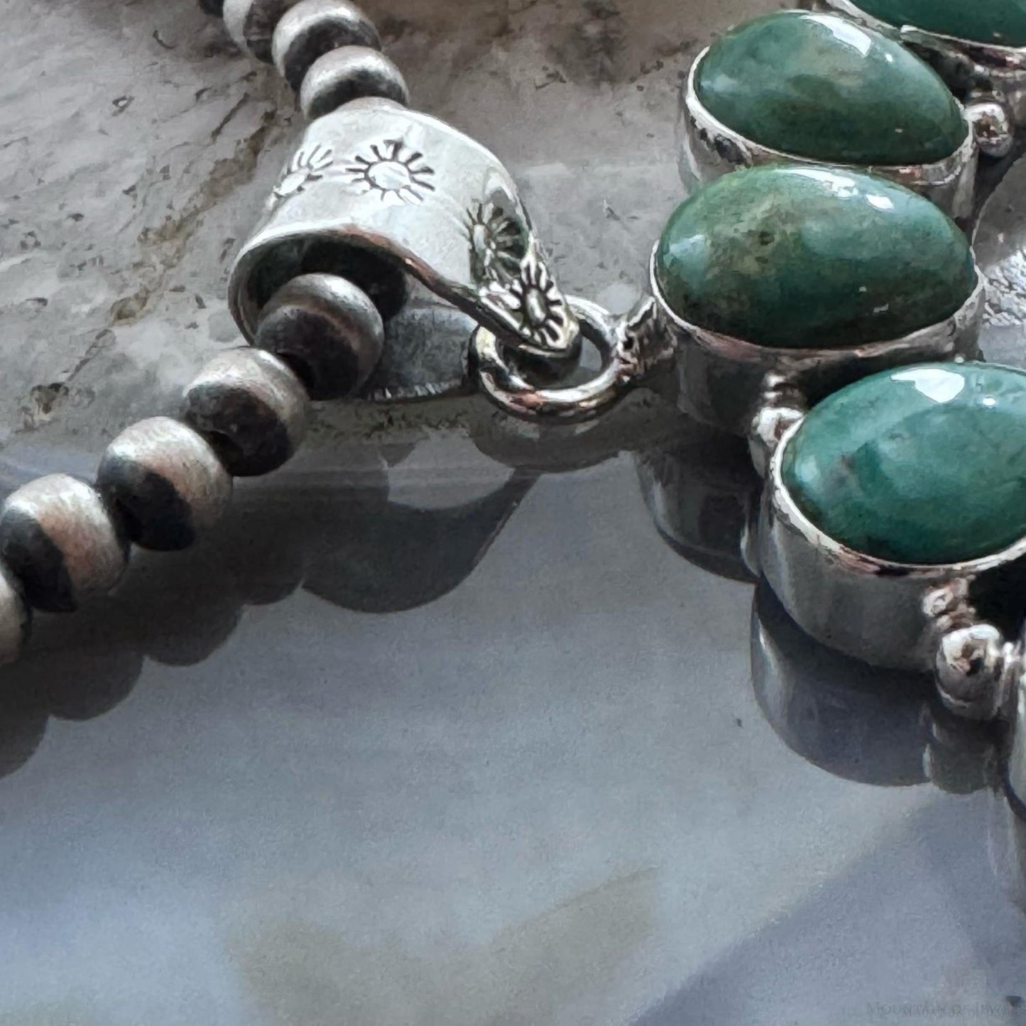 Sterling Silver Southwestern Style Turquoise Decorated Naja Pendant For Women