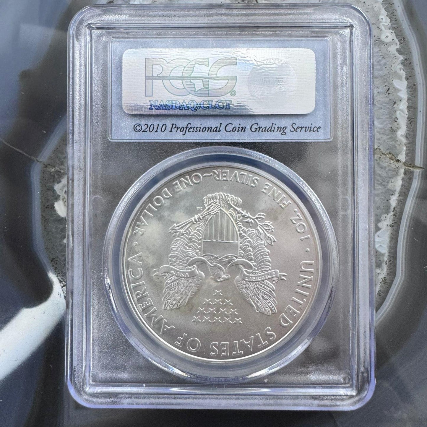 2010 US 1.0oz .999 Fine American Silver Eagle 25th Year of Issue PCGS MS70 #567