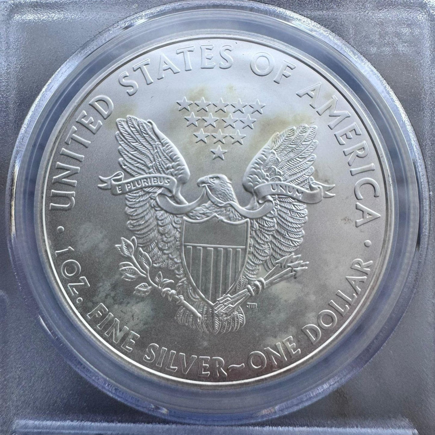 2010 US 1.0oz .999 Fine American Silver Eagle 25th Year of Issue PCGS MS70 #567
