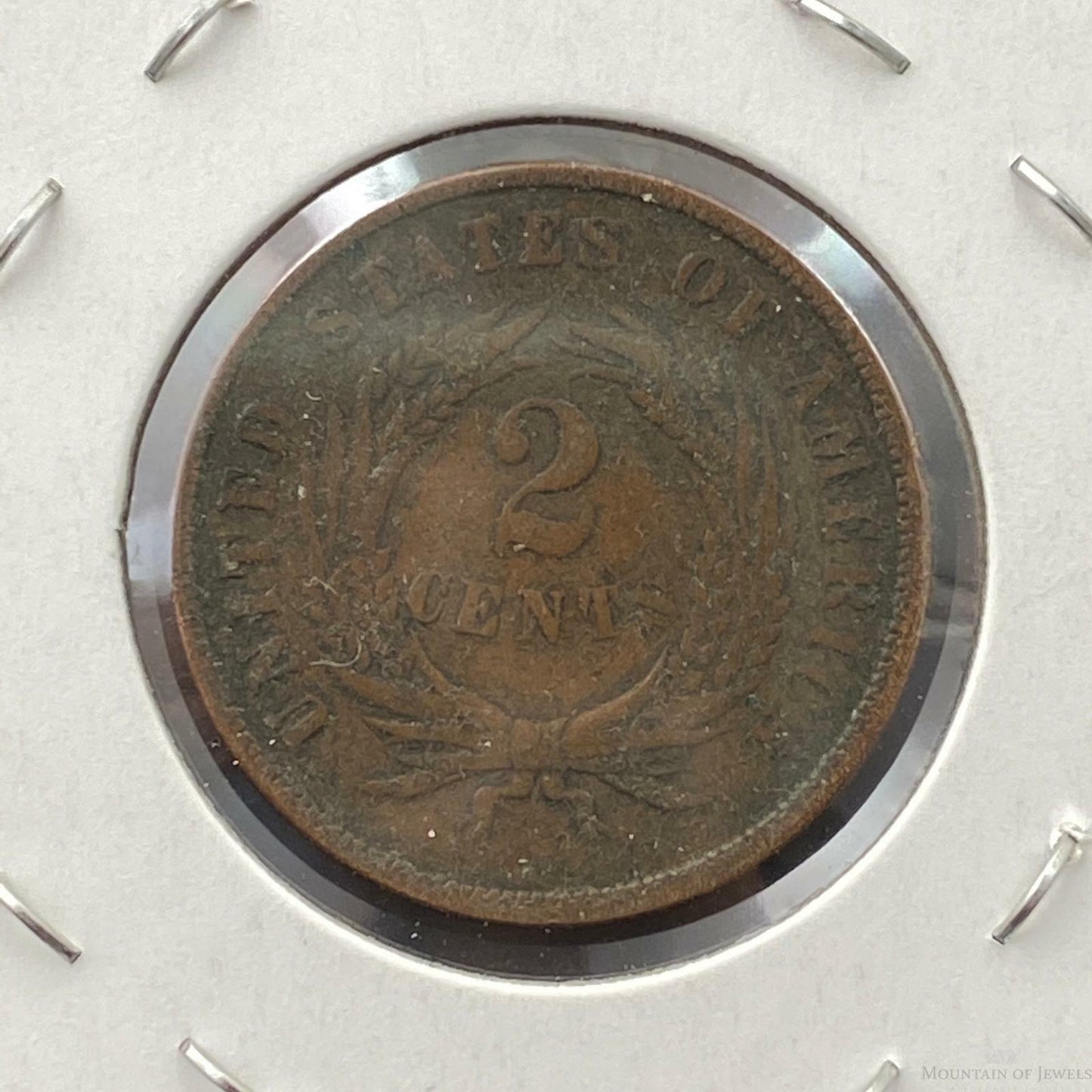 1867 US Two (2) Cent Piece Circulation Strike AG-G Collectible Coin #71720-1