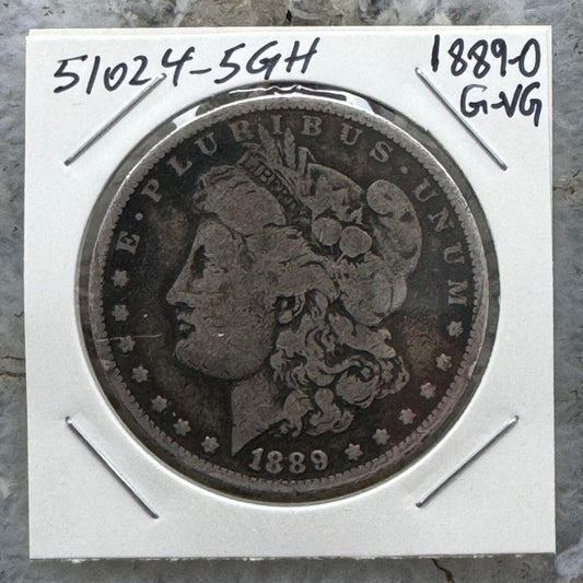 1889-O US 90% Morgan Silver Dollar G-VG #51024-5GH