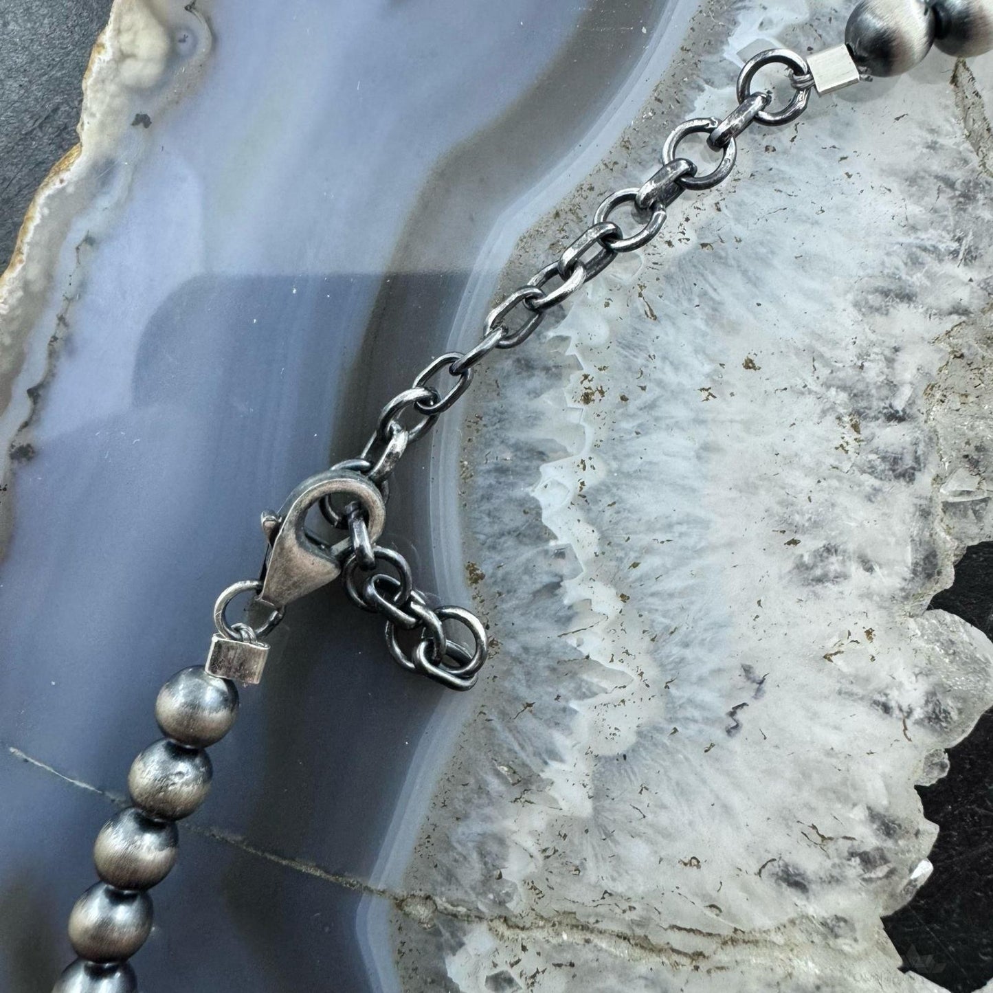 Sterling Silver Southwestern Style Turquoise Naja w/Native Cross 20" Necklace For Women