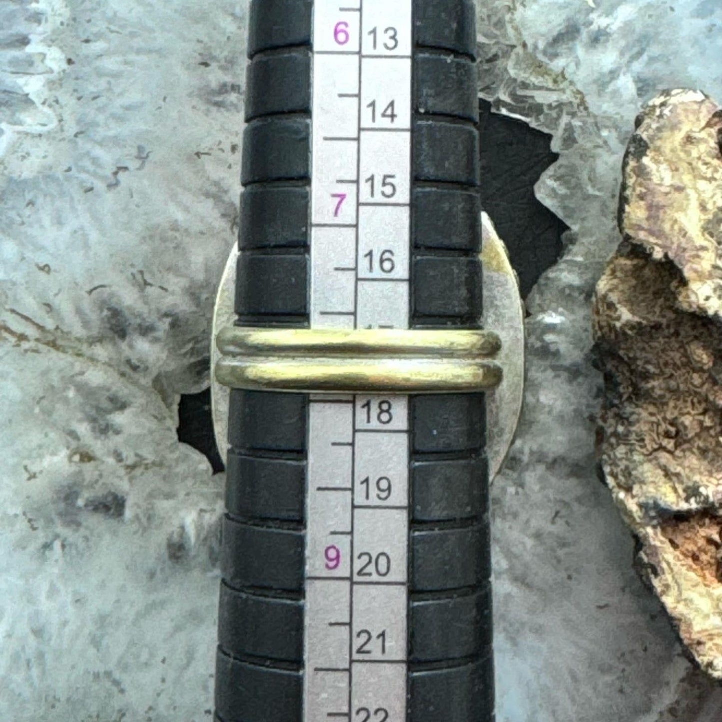 Sterling Silver Southwestern Style Large Oval Jasper Ring Size 7.75 For Women