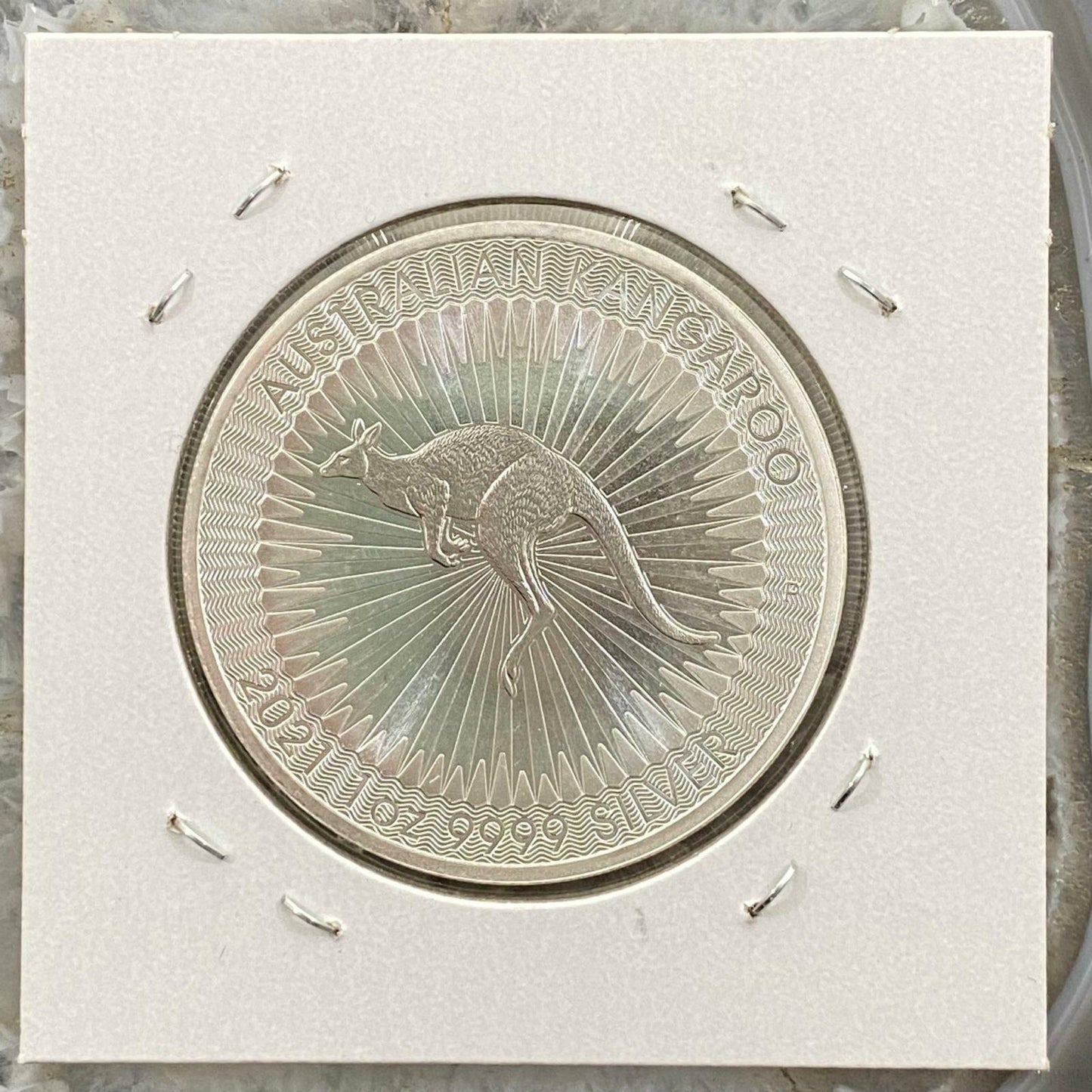 2021 1.0 Ounce .9999 Fine Silver Australian Kangaroo BU #11222-2